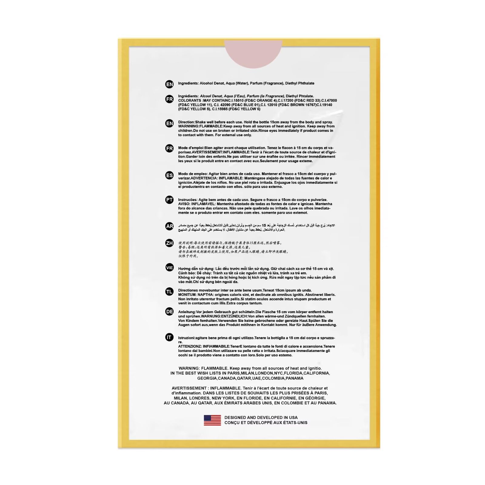 Hybrid & Company La Vida Bella Fragrance for Women Eau De Parfum Natural Spray Elegant Scent, 3.4 Fl Oz - Image 10