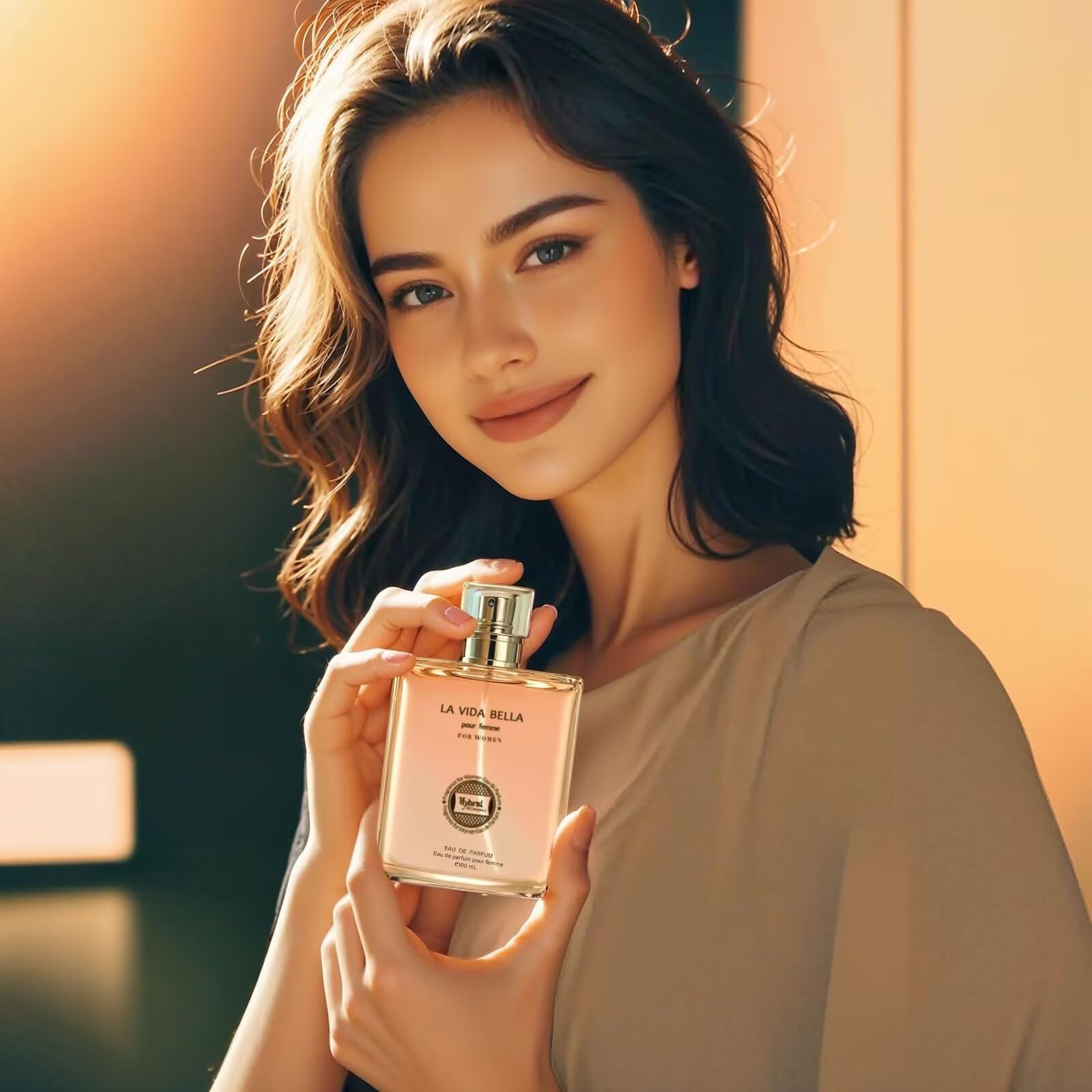 Hybrid & Company La Vida Bella Fragrance for Women Eau De Parfum Natural Spray Elegant Scent, 3.4 Fl Oz - Image 4