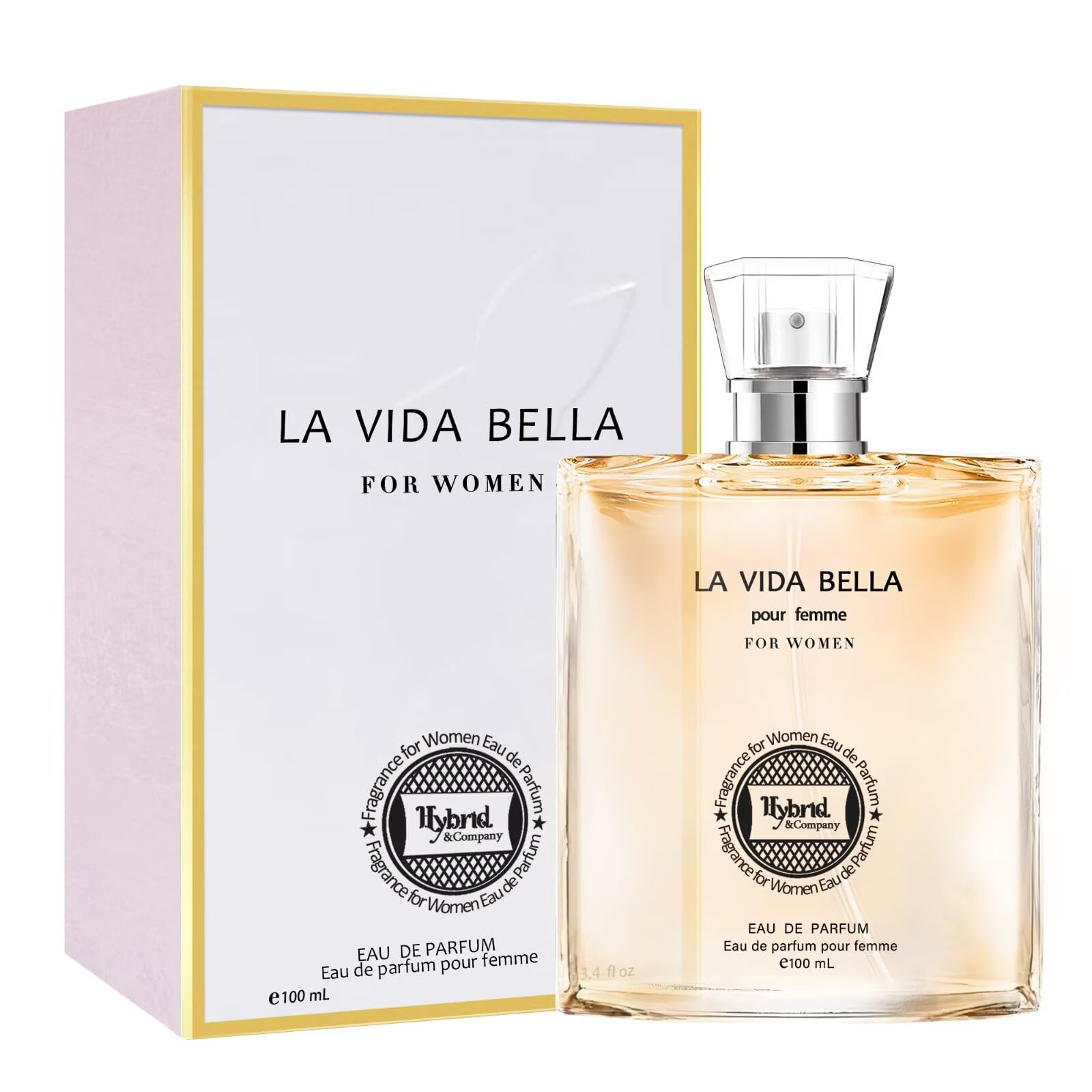 Hybrid & Company La Vida Bella Fragrance for Women Eau De Parfum Natural Spray Elegant Scent, 3.4 Fl Oz - Image 7