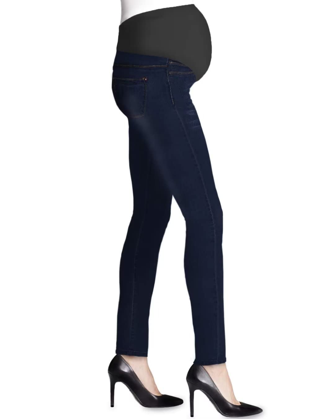 Hybrid & Company Maternity Women's Super Comfy Ultra Stretch Skinny Jeans - Image 3