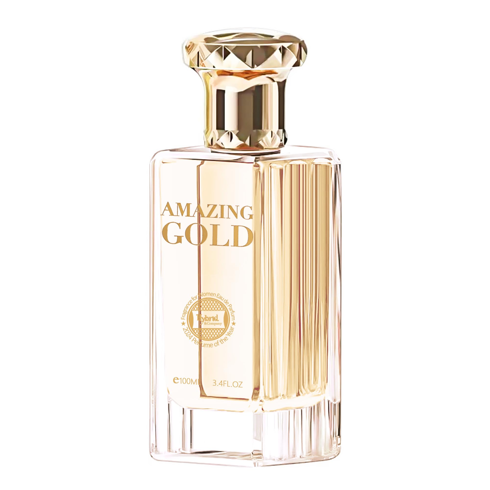 Hybrid & Company Women Amazing Glod Pour Femme Eau De Parfum Vaporisateur Natural Spray 3.4 Fl Oz - Image 3