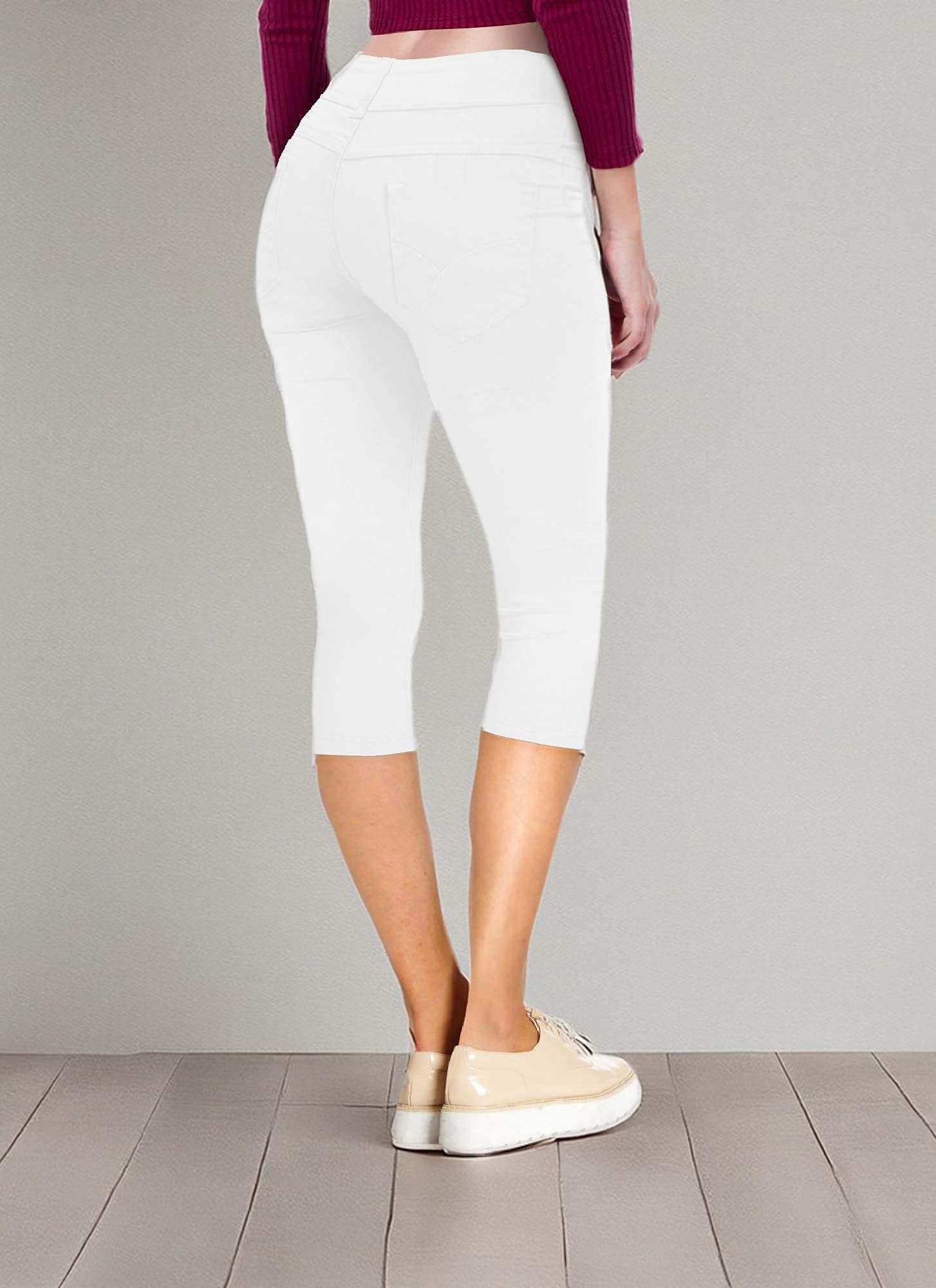 Hybrid & Company Women's Butt Lift V2 Super Comfy Stretch Denim Bermuda Shorts Capri - Image 8