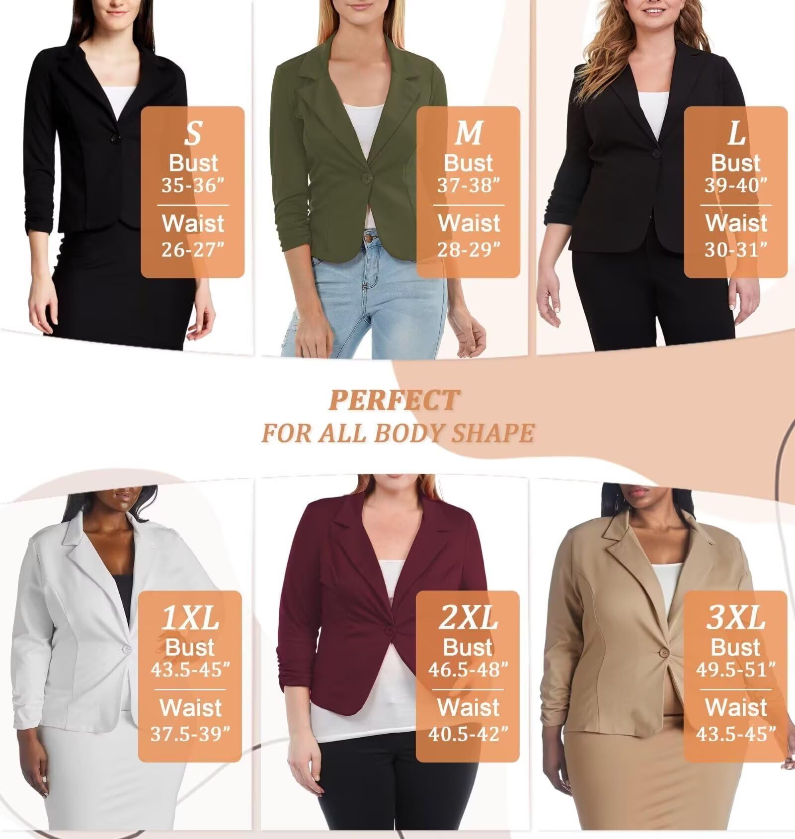 Hybrid & Company Women Super Comfy Ponte Office Blazer - Image 7