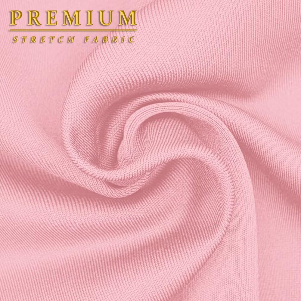 Hybrid & Company Women's Super Comfort Stretchy Basic Mini Pencil Skirt with Side Slit - Image 6