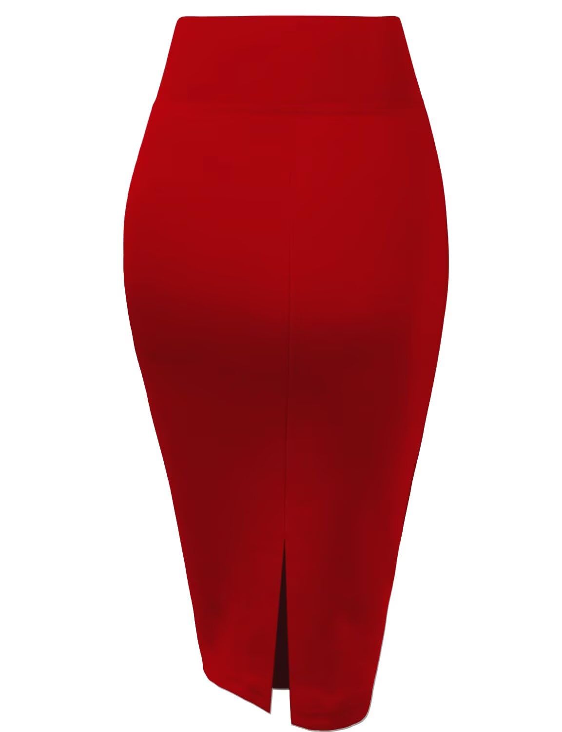 Hybrid & Company Women’s Techno/Scuba Stretch Pencil Skirt – Sleek Tailored Office Essential, Made in USA - Image 4