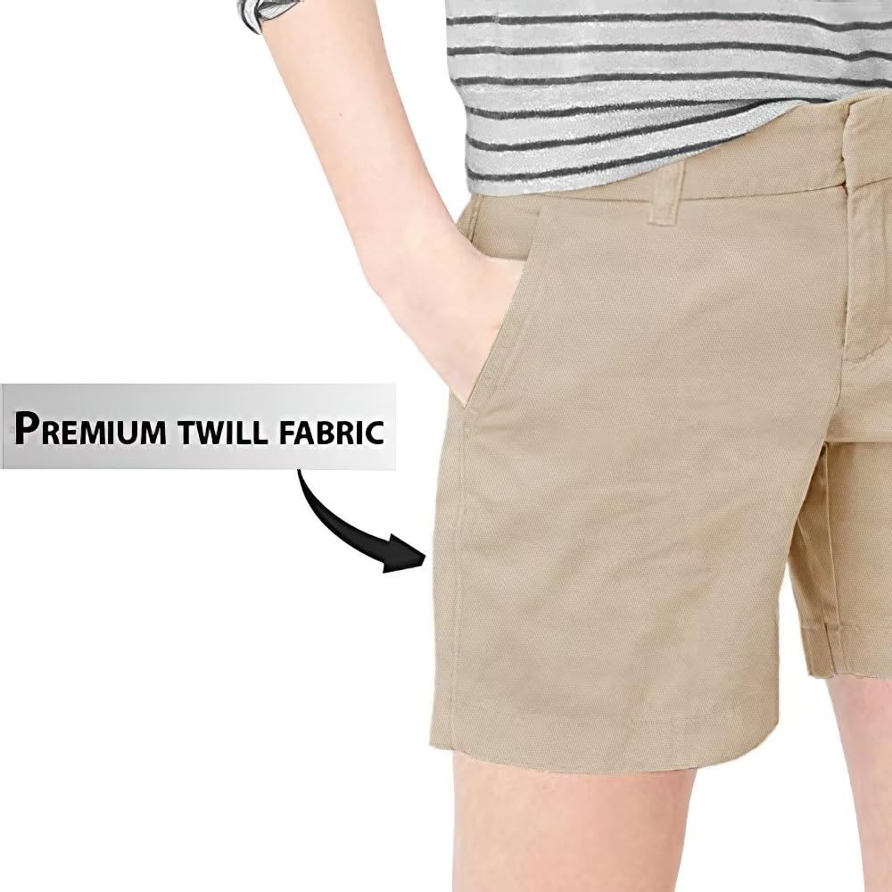 Hybrid & Company Womens Bermuda Walking Shorts Stretch 7 inch Inseam Super Comfy - Image 3