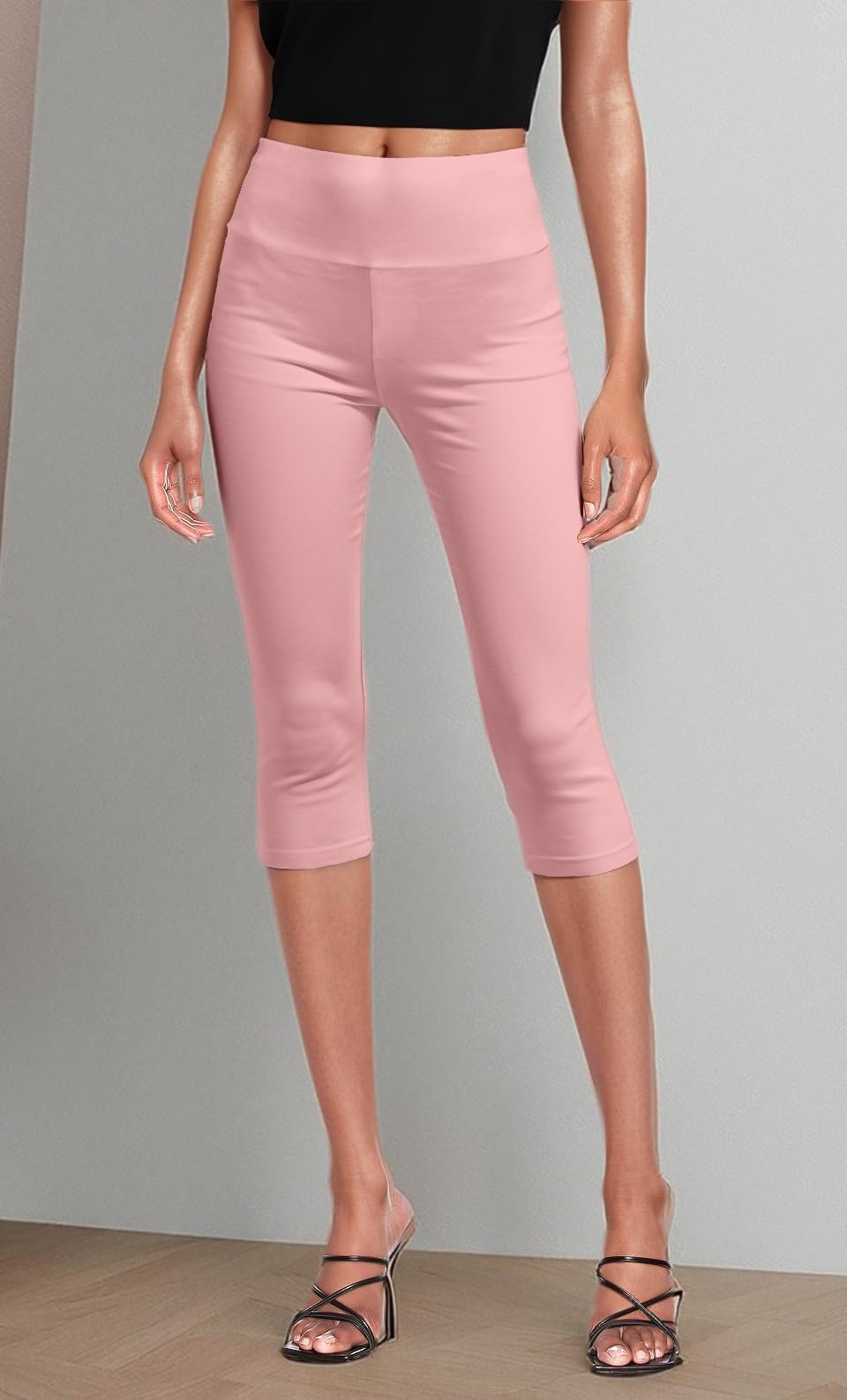 Hybrid & Company Womens Super Stretch Causal Pull On Millennium Twill Bermuda Shorts - Image 7